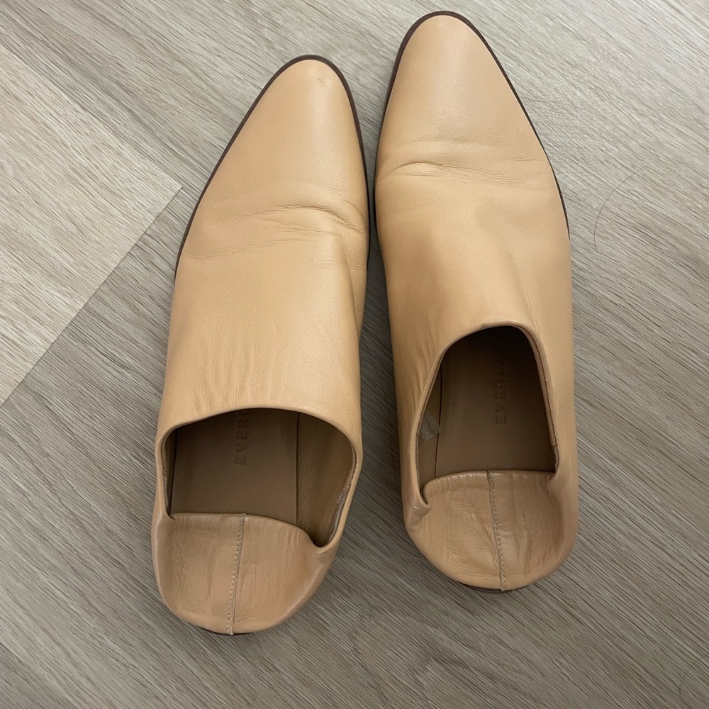 Everlane pointed mules flat. Women’s 8